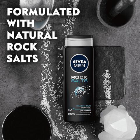 NIVEA MEN Rock Salts 3-in-1 Douchegel 500 ML