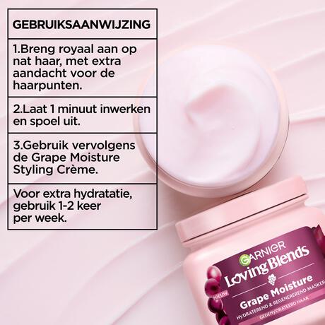 Garnier Loving Blends Grape Moisture Masker 340 ML