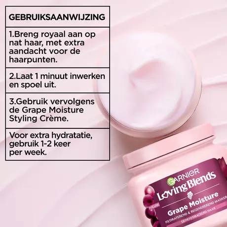 Garnier Loving Blends Grape Moisture Masker 340 ML