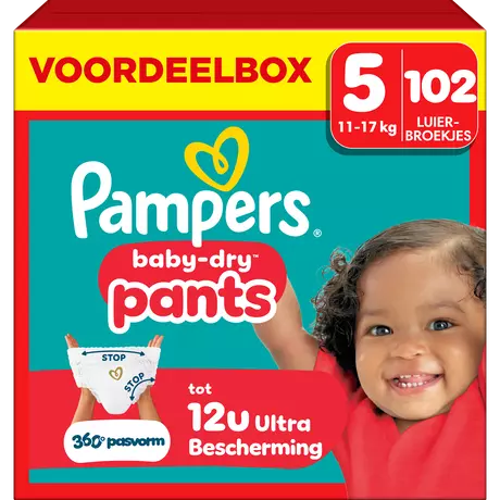 Pampers Baby Dry Pants Voordeelbox Luierbroekjes Maat 5 11-17 kg 102 stuks
