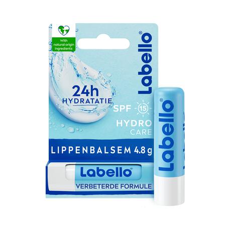 Labello Hydro Care Lippenbalsem 24u Hydratatie SPF15 1 Stuk