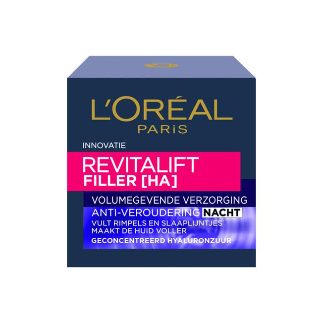 L'Oréal Paris Revitalift Filler Hyaluronzuur Anti-Rimpel Nachtcrème 50 ML