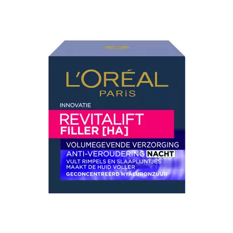 L'Oréal Paris Revitalift Filler Hyaluronzuur Anti-Rimpel Nachtcrème 50 ML