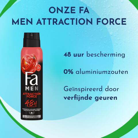Fa Men Attraction Force Deodorant Spray 150 ML