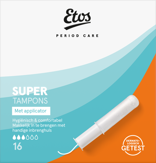 Etos Super Tampons Met Applicator 16 stuks