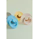 BIBS Colour Fopspeen Rond Latex Maat 2 Mushroom/Breeze 2 stuks