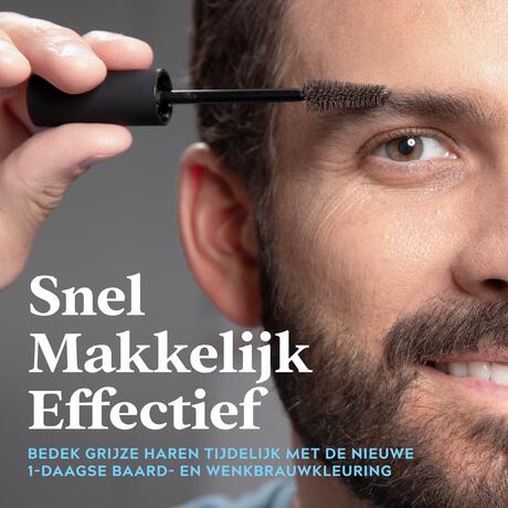 Just For Men Beard&Brow Zwart 1 St