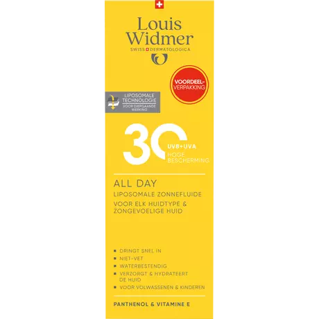 Louis Widmer All Day SPF30 Familly Pack Licht Geparfumeerd 200 ML
