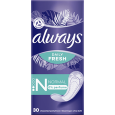 Always Daily Fresh Inlegkruisjes 0% Parfum Normal 30 Stuks