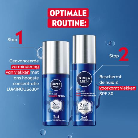 NIVEA MEN 2-in-1 Anti-Age Luminous630 Moisturizer SPF30 50 ML