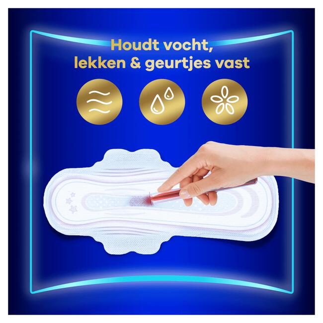 Always Ultra Maandverband Secure Night Extra Met Vleugels 16 stuks