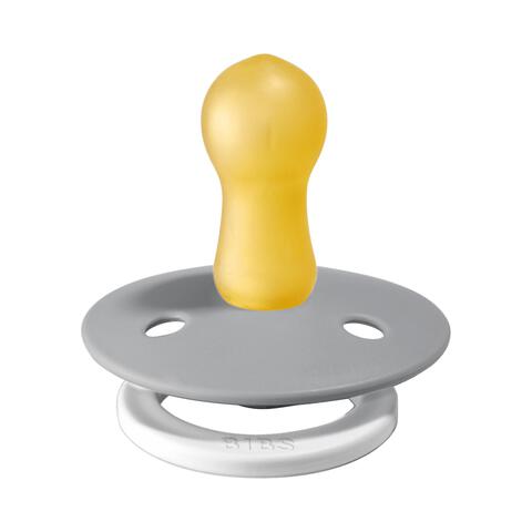 BIBS Glow in the dark Fopspeen Two Pack Natuurlijk Rubber Sage/Cloud Maat 2