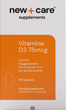 New Care Vitamine D3 75mcg Capsules 100 stuks