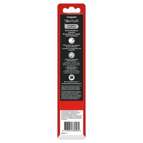 Colgate Slim Soft Charcoal Tandenborstels 2 stuks