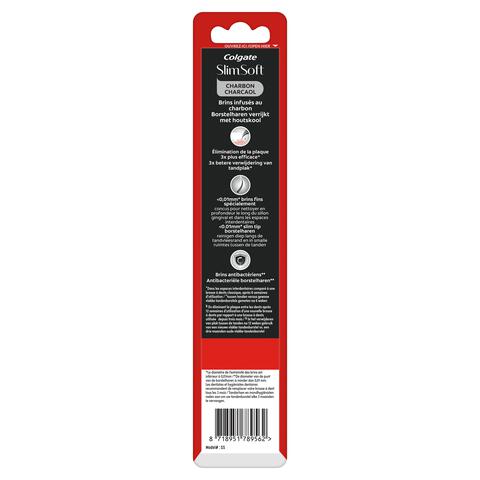 Colgate Slim Soft Charcoal Tandenborstels 2 stuks