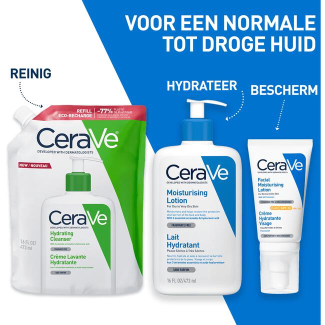 Cerave Hydraterende Reinigingscrème Navulling 473 ML