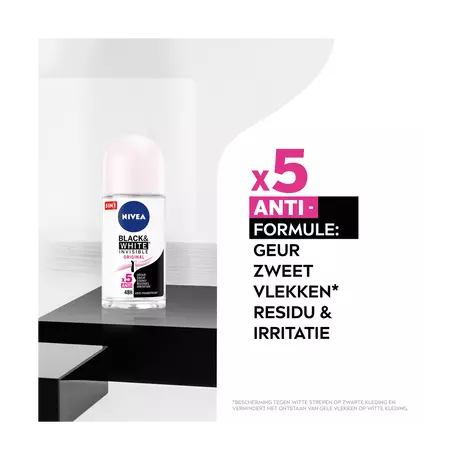 NIVEA Black & White Invisible Original Deodorant Roller 50 ML
