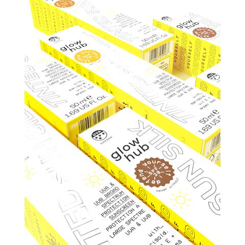 Glow Hub Defend Yourself Face Sunscreen Tinted Spf30 Never Without 50Ml