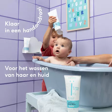 Naïf Baby & Kids 2-In-1 Shampoo & Body Wash 0% Parfum 500 ML