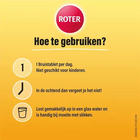 Roter Vitamine C 1000 MG Abrikoos Sinaasappel Bruistabletten 40 stuks