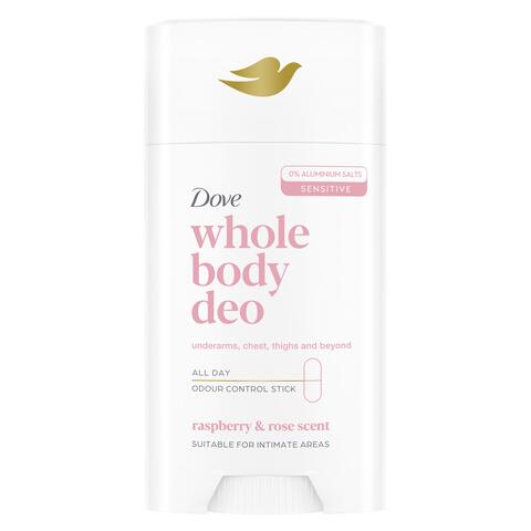 Dove Whole Body Raspberry & Rose Deodorant Stick 75 gram