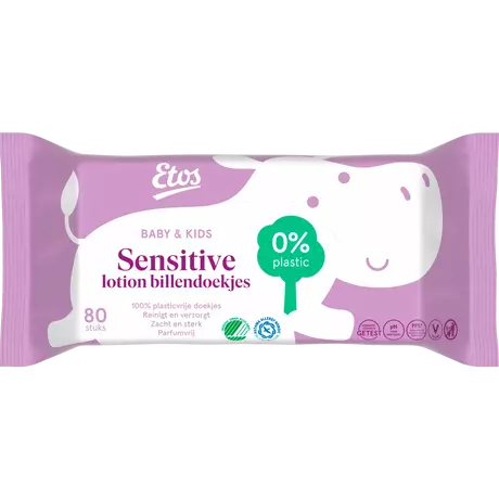 Etos Baby & Kids Sensitive Lotion Billendoekjes 80 stuks