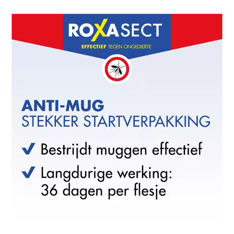 Roxasect Muggenstekker Startverpakking 1 stuk