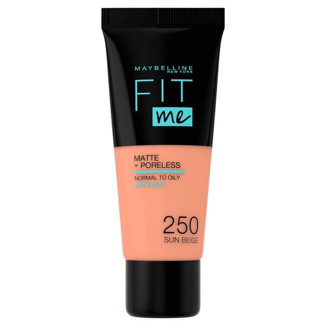 Maybelline New York Fit Me Matte + Poreless Foundation 250 Sun Beige 30 ML