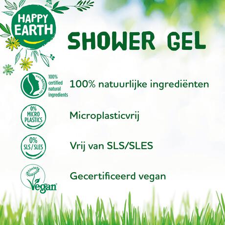 Happy Earth Lavender Ylang 100% Natuurlijke Douchegel 300 ML