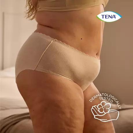 TENA Silhouette Plus High Waist Wegwerpbroekjes Crème L 8 stuks