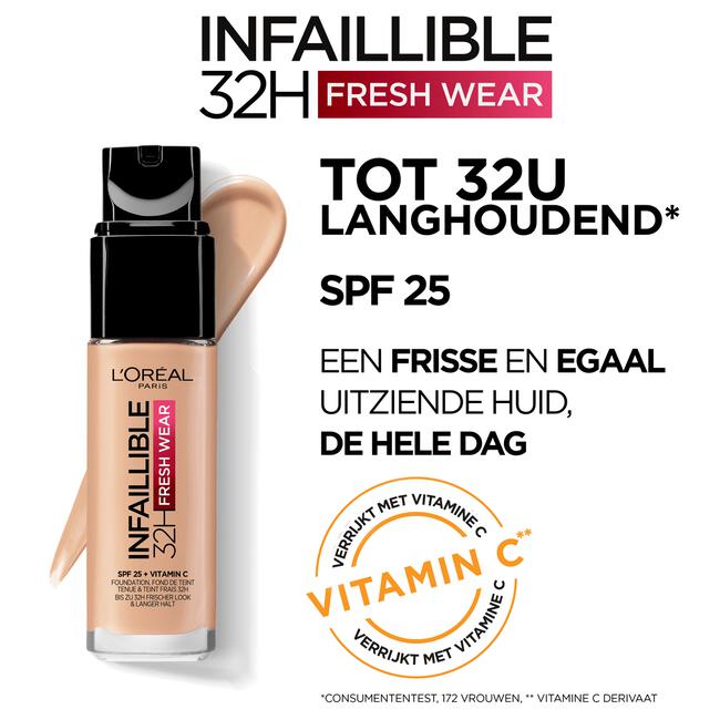 L'Oréal Paris Infaillible 32HR Fresh Wear 220 Sand Foundation met SPF25 30 ML