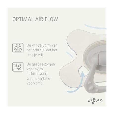 Difrax Fopspeen Natural 6+ M Glow In The Dark