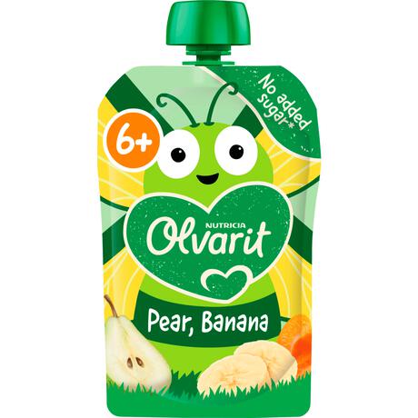 Olvarit Knijpfruit 6+ Peer Banaan 100 gram