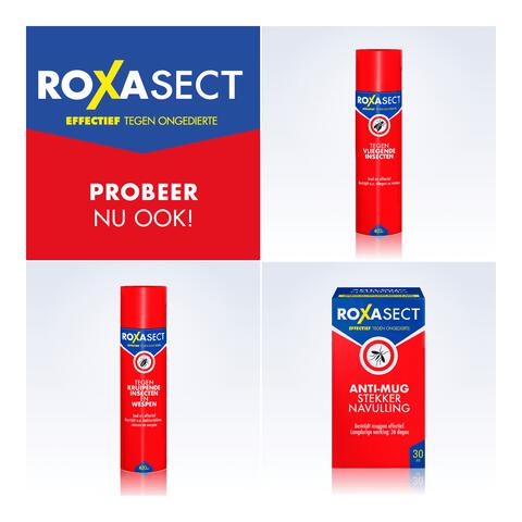 Roxasect Muggenstekker Actieverpakking Incl. 2 navullingen