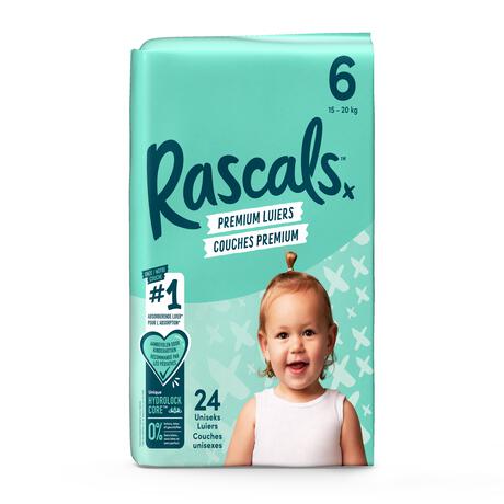 Rascals Premium Luiers Maat 6 15-20 KG 24 stuks