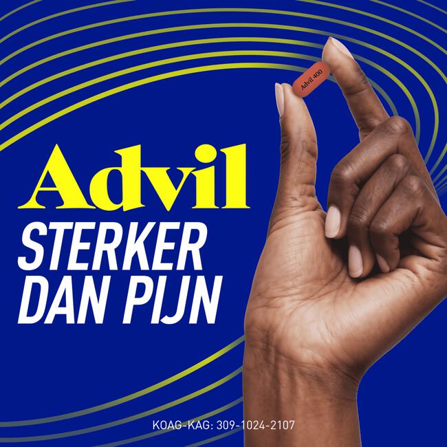 Advil Reliva Forte Oval-Tabs 400 mg Ibuprofen voor pijn en koorts
