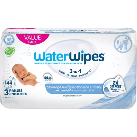WaterWipes Billendoekjes 3x48 stuks