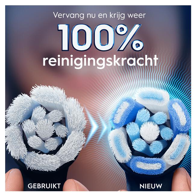 Oral-B iO Ultimate Clean Opzetborstels Zwart 6 Stuks