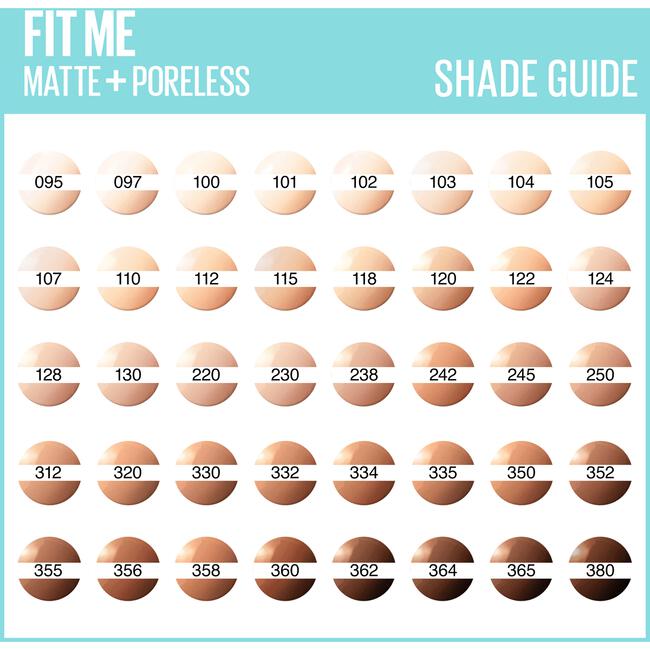 Maybelline New York Fit Me Matte + Poreless Foundation 332 Golden Caramel