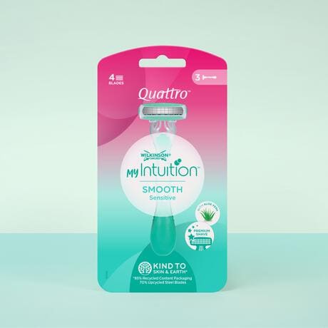 Wilkinson QUATTRO myIntuition disposables Smooth Sensitive 3+1