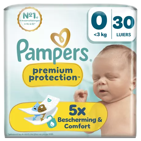 Pampers Premium Protection Luiers Maat 0-3 kg 30 stuks