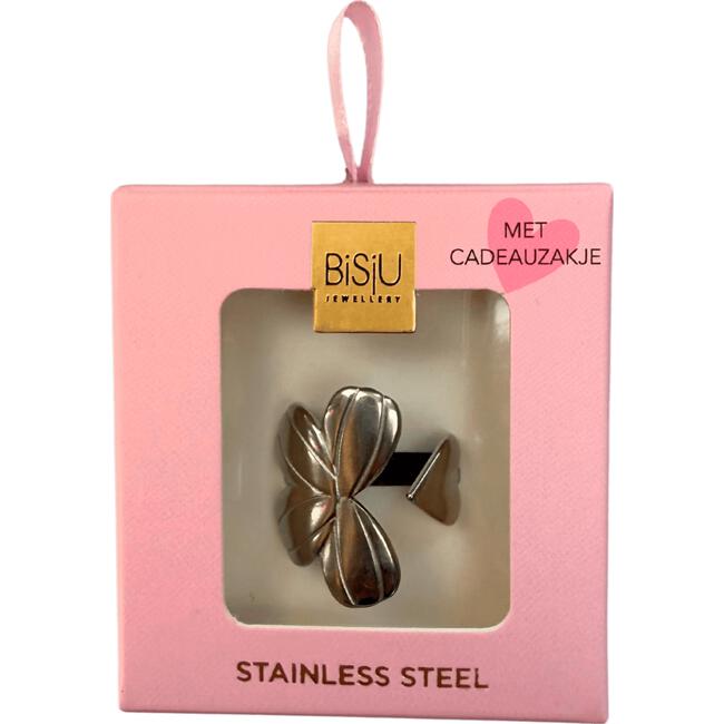 BiSjU Jewellery Moederdag Ring Klaver Zilver SS