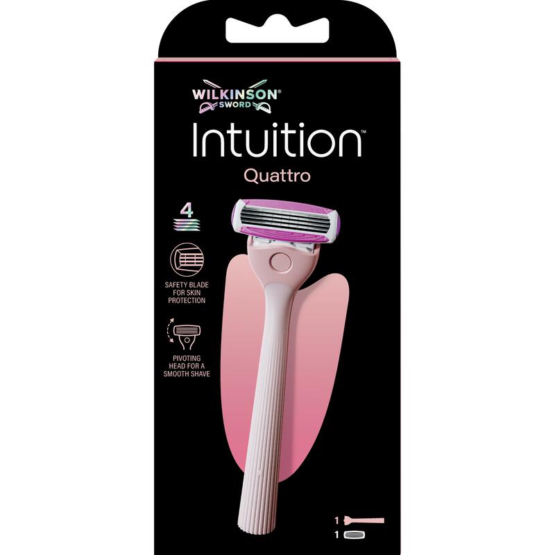 Wilkinson Sword Intuition Quattro For Woman Scheersysteem Met 1 Navulmesje