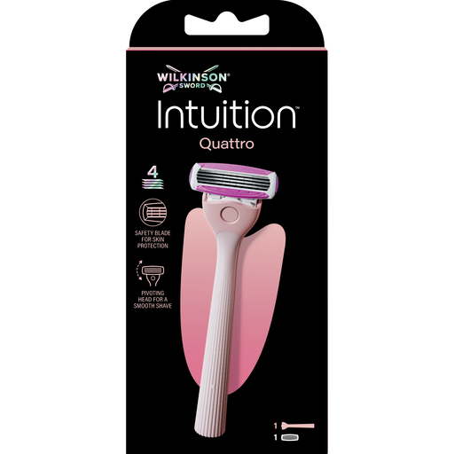 Wilkinson Sword Intuition Quattro For Woman Scheersysteem Met 1 Navulmesje