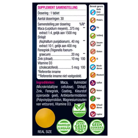 Lucovitaal Libido Support Vrouw Tabletten 30 stuks&nbsp;