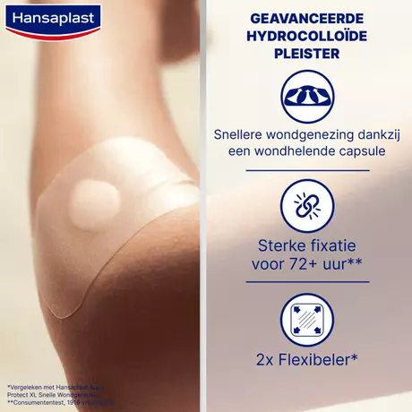 Hansaplast Second Skin Waterproof en Transparante XL Eilandpleisters 3 stuks