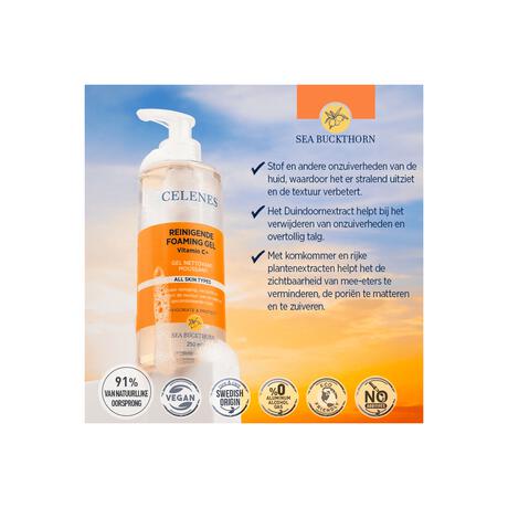 Celenes by Sweden Seabucktorn Cleansing & Foaming Gel 250 ML