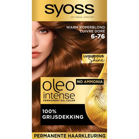 Syoss Oleo Intense Permanente Haarkleuring 6-76 Warm Koperblond/Cuivre Doré