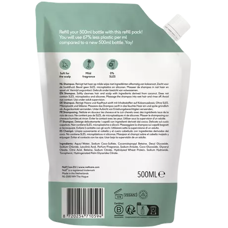 Naïf Baby & Kids Voedende Shampoo Navulverpakking 500 ML