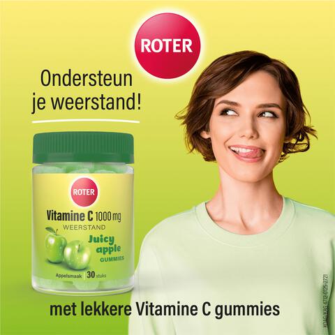 Roter 1000mg Vitamine C Gummy Juicy Apple 30 stuks